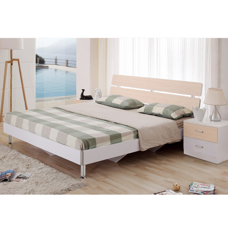 单人床布艺床儿童床双软靠床1.2米1.5米1.8米小户型床卧室家具套装组合气压高箱床储物床 枫木纹1.2*2.0米