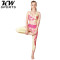 KW SPORTS 正品牌2015秋冬季经典印花款女士健身服瑜伽服套装背心 XS 短背心沙滩裤