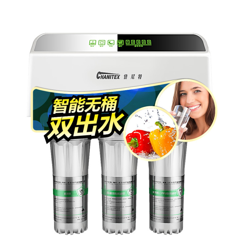 佳尼特/Chanitex 家用直饮反渗透净水器CD400-C-C-6 双膜双出水