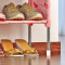 索尔诺简易多层鞋架 组装防尘鞋柜简约现代经济型铁艺收纳架K123 荷塘花
