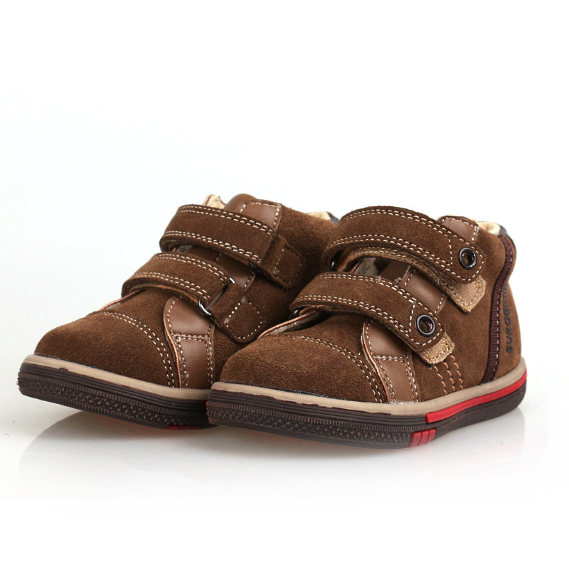 EUROBIMBI 1-5岁婴儿鞋学步鞋软底男女宝宝鞋子防滑单鞋软底牛皮鞋包邮运动 黑色 25