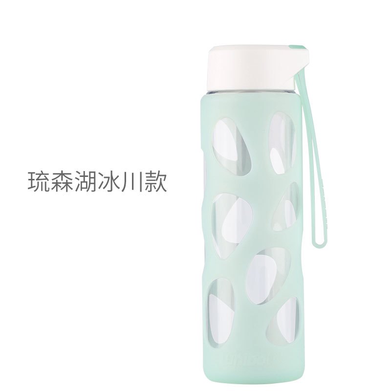 优道水杯透明随手杯便携儿童水壶创意学生户外运动杯子带盖塑料杯