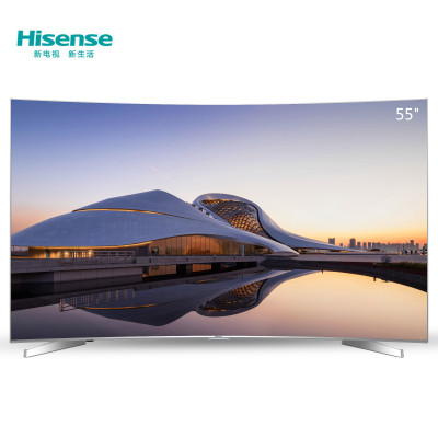 海信（Hisense）LED55EC780UC 55英寸 曲面4K 64位真14核HDR 16GB 轻薄智能(灰色)