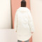 糖力2016冬装新款欧美 女装长袖加厚白色宽松中长款羽绒服外套 XL 白色