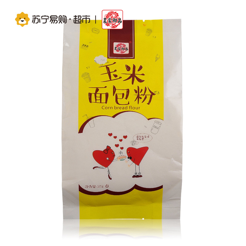 农家御品 面包粉 玉米面包粉 350g/袋 杂粮粗粮 高筋面粉 烘焙原料披萨粉