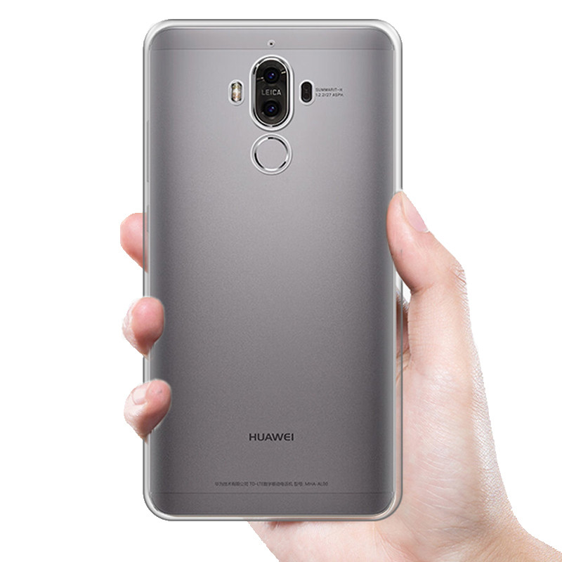 逸美达 华为Mate9手机壳 mate9Pro手机套透明硅胶保护软胶外壳男款潮套 【透明色】Mate9【5.9寸】【全包边+镜头保护】