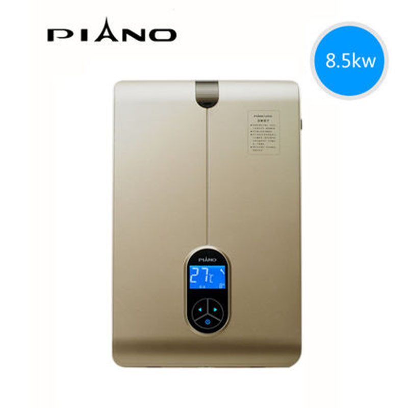 PIANO/皮阿诺 P4-8.5kw 依洛歌即热式电热水器免储水式轻薄即开即热微电脑式控制 安全节能电热水器