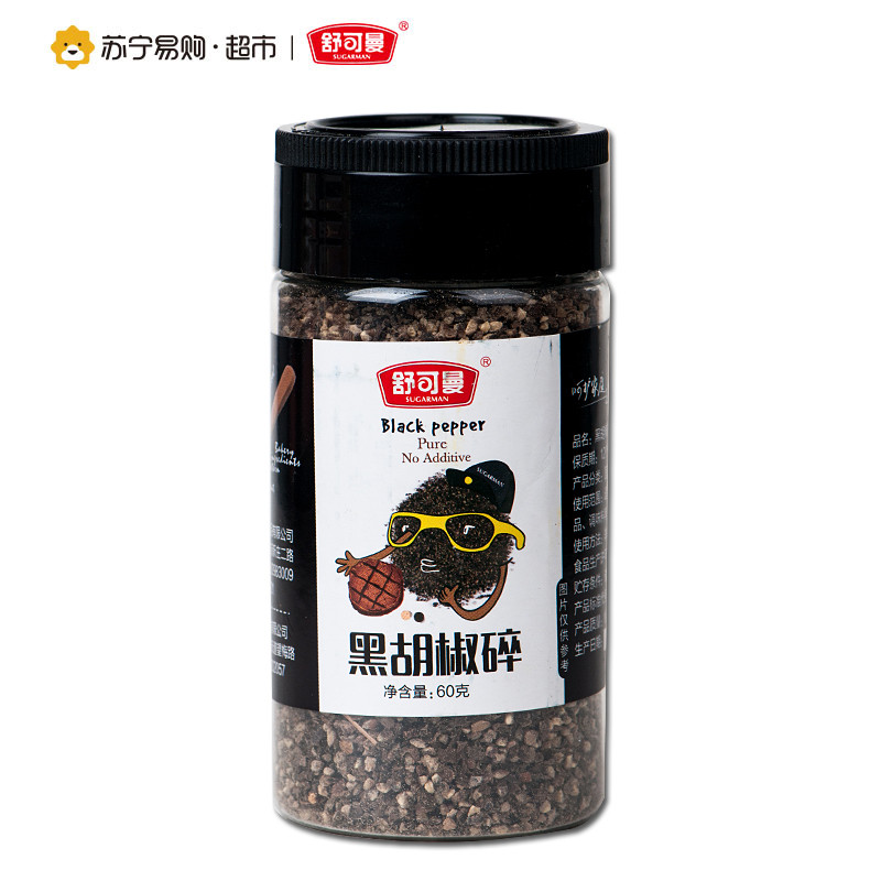 舒可曼黑胡椒碎60克