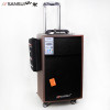 Sansui/山水 SG1-08户外聚会蓝牙音箱移动手提电瓶拉杆广场舞音响大功率音箱 8寸标配+无线话筒2只