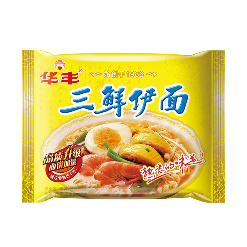华丰 三鲜伊面单包78g*24整箱