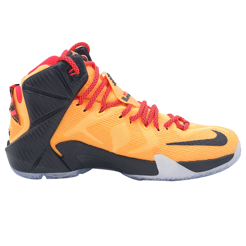 耐克男鞋新款勒布朗12篮球鞋 橙色707781-830