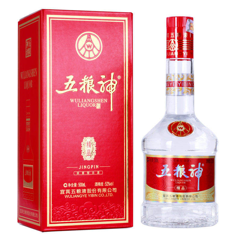 五粮液 五粮神精品系列 52度浓香型白酒 500ML单瓶