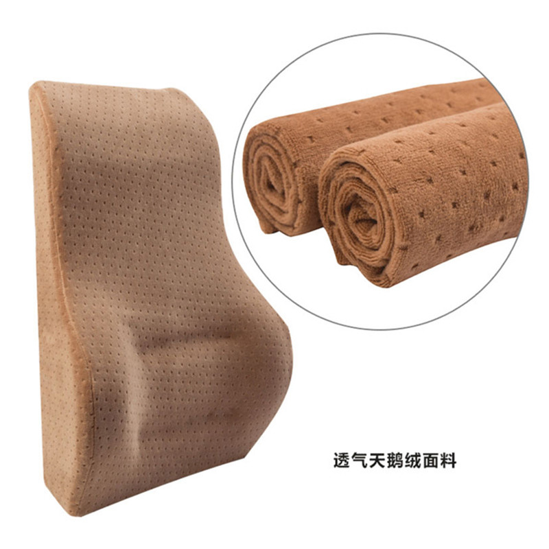 韵舒雅 记忆棉多功能汽车靠垫 44*28cm 藏青色腰枕+方形车枕44*28cm