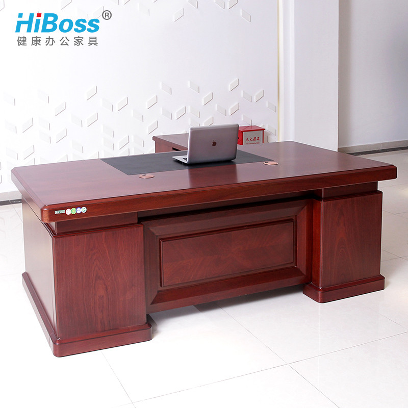 HiBoss 办公家具油漆桌单人办公桌经理大老板桌主管大班台桌 老板台2000*1000*760（单位:张）