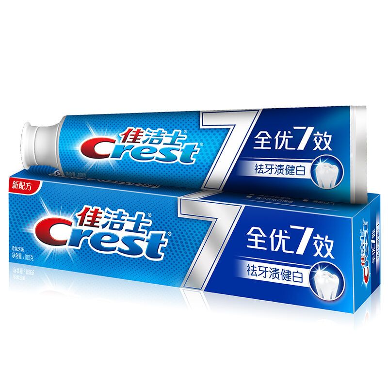 佳洁士全优7效牙渍健白牙膏180g