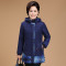 福玛玛中年妈妈装冬季新品保暖棉服外套50岁中老年人时尚棉衣d6534 XL 深蓝色