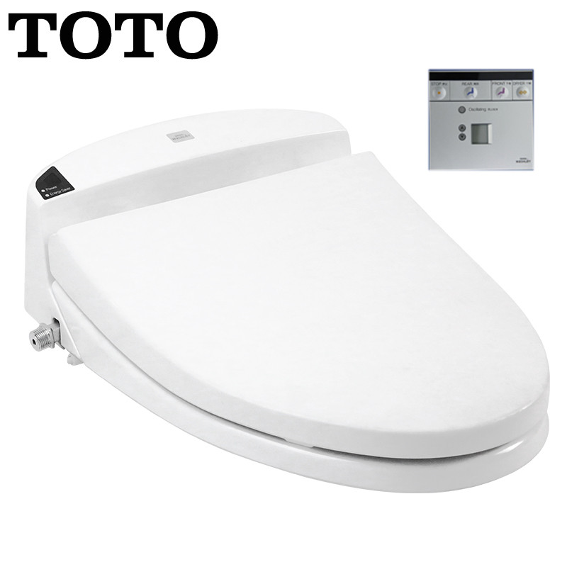TOTO智能马桶盖板洁身器TCF491CS卫洗丽带遥控器温水冲洗保温便盖经典款