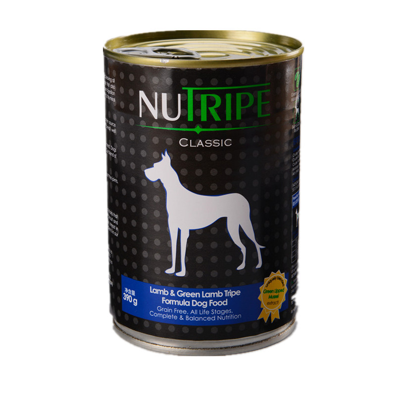 纽萃宝(NUTRIPE)狗罐头390g 羊肉&鲜草羊肚配方犬罐头新西兰原装进口（含青口贝萃取物）