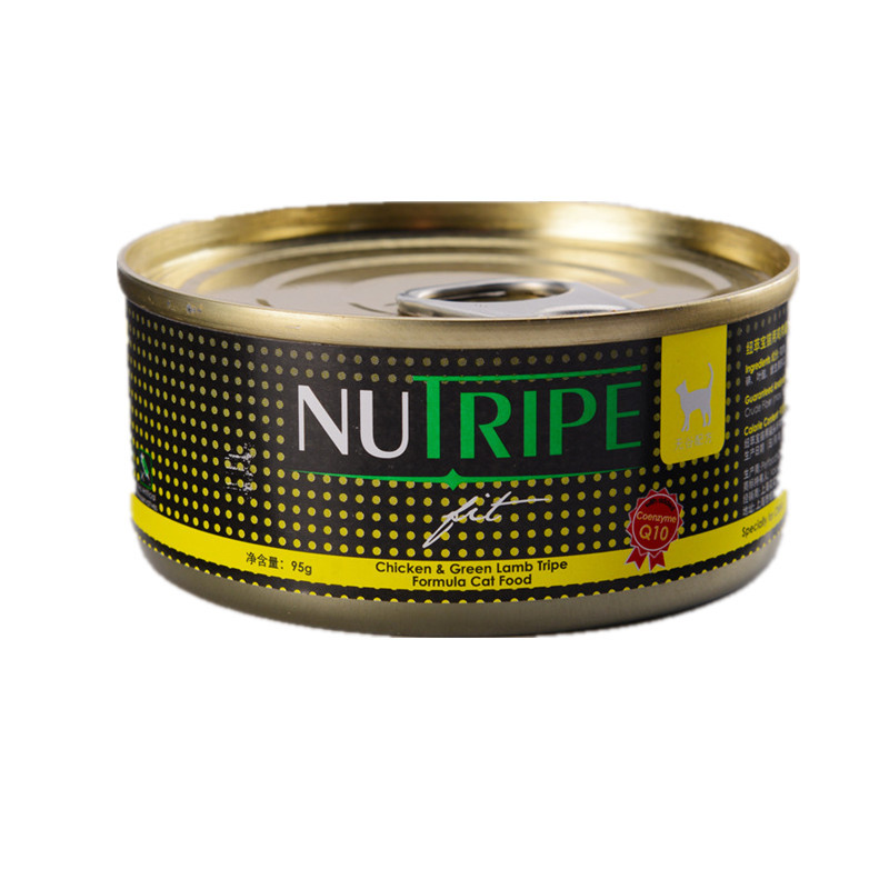 纽萃宝(NUTRIPE)猫罐头95g 活力Q10鸡肉&鲜草羊肚配方猫罐头（含辅酶Q10） 新西兰原装进口