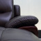 左右现代中式真皮沙发 组合转角大户型客厅头层牛皮沙发DZY2606 转二件反向+休单（C1012青灰色）