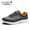 花花公子男鞋运动鞋男网鞋男士休闲鞋男跑步鞋男潮鞋秋季旅游鞋子 深灰/桔黄（双层） 42码