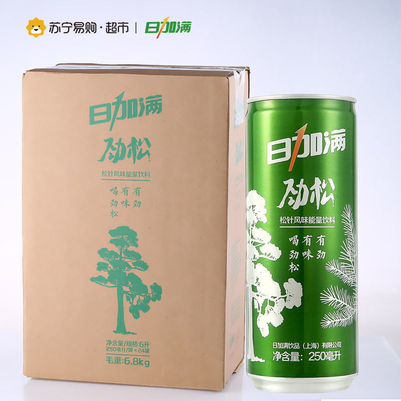 日加满劲松松针风味能量饮料250ml*24瓶 整箱