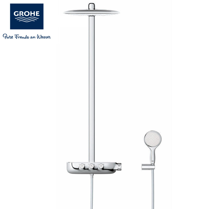 德国-高仪(GROHE)恒温花洒 淋浴花洒 花洒套装 卫浴花洒[手持花洒+出水恒温装置]