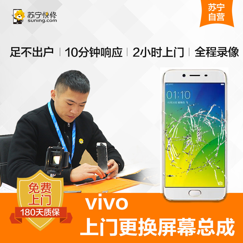 VIVOY66手机更换屏幕总成(内屏碎、显示异常、触摸不灵敏)【上门维修 非原厂物料】