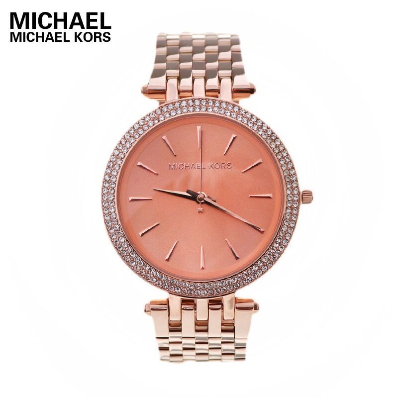 迈克·科尔斯(MichaelKors/MK)手表 时尚钢带圆盘三眼石英表 女 MK3203系列 MK3192