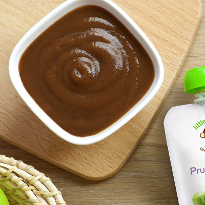 littlefreddie小皮 英国原装西梅苹果泥 宝宝婴儿辅食零食 90g