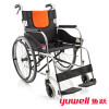 鱼跃（YUWELL）轮椅 加强铝合金 软座可折叠 H062C 免充气轻便手动轮椅车