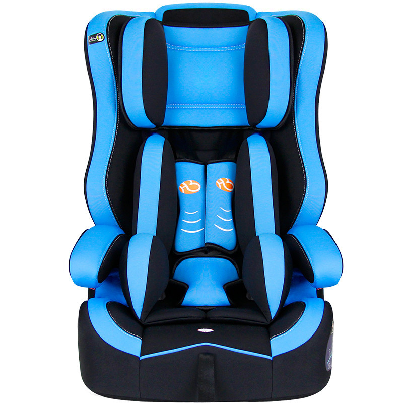 鸿贝 儿童安全座椅 婴儿车载安全座椅 9个月-12周岁 三点式安装 EA 加厚蓝