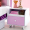 淮木（HUAIMU） 儿童 简约床头柜 现代储物柜 收纳柜套房组合 床头柜 樱花紫