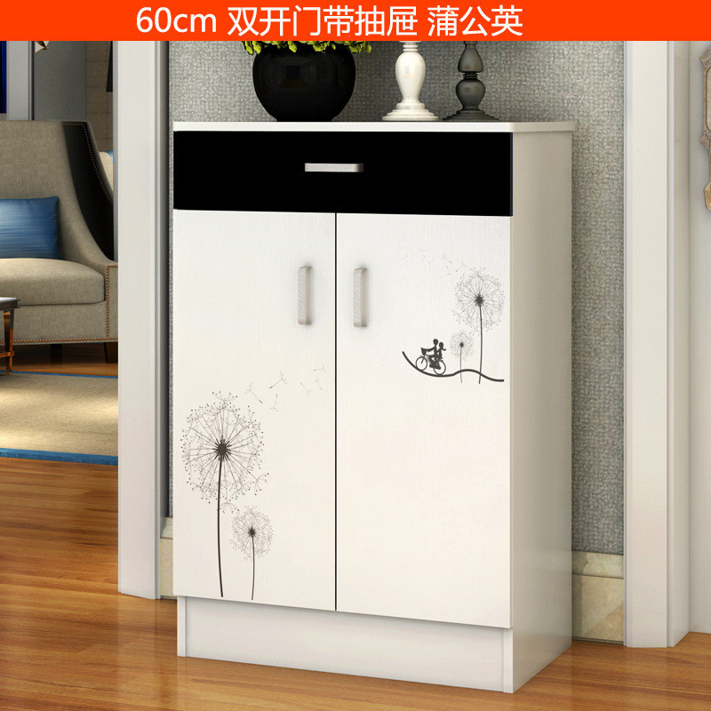 淮木（HUAIMU）简易鞋架实木鞋柜多层鞋柜简约现代经济型组装家用 60CM蒲公英