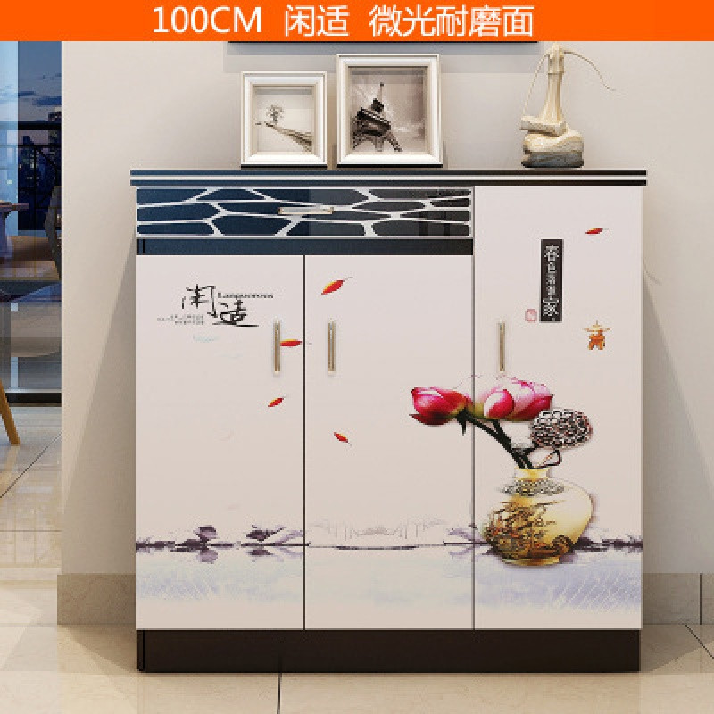 淮木（HUAIMU）简约时尚鞋柜鞋柜超薄实木色简约现代经济型组装大容量 100CM大抽屉闲适