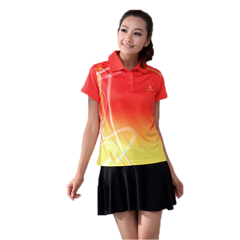 嘟嘟美倍尔 运动户外羽毛球服套装 女士款运动服情侣休闲 乒乓球服套装 XXL 红色