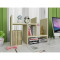 淮木（HUAIMU）桌上书架置物架桌面儿童书柜简易简约现代学生收纳架办公桌面格架 绿色送螺丝刀