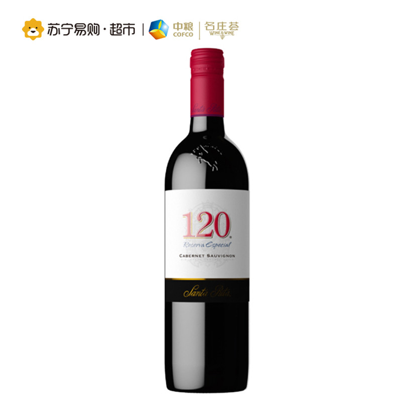 圣丽塔120赤霞珠干红葡萄酒 750ml