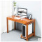 全实木家用写字台简约懒人桌书桌台式电脑桌笔记本桌 书房卧室简易写字台 一整套1.2米的桌子，椅子，主机托