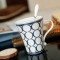 彩帮 创意陶瓷杯子 马克杯套装 情侣杯水杯套装咖啡杯带盖带勺英伦风 漫天繁星