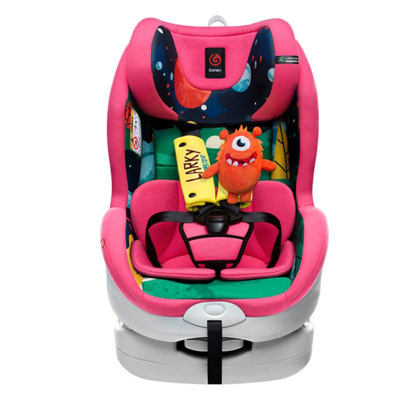 感恩larky系列儿童安全座椅 天琴座汽车安全座椅 0-4岁 溪流红