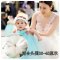 2017新品春季韩国版潮宝宝发带发饰婴儿头饰头花发卡公主饰品拍照儿童可爱发箍简约小清新圆点蝴蝶结发带 貂球粉红色纱