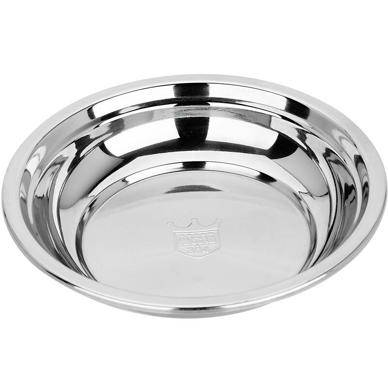 MAXCOOK美厨加厚304不锈钢盘碟18CM MCWA-PD18