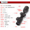 狙击镜单筒望远镜2-6X32AOE瞄准器红绿灯五线分化十字坐标带弹盖高清晰高抗震防水十字光学瞄准镜寻鸟镜 单钉高窄一对