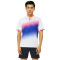 川崎(kawasaki)专业羽毛球服运动T恤男女情侣短袖1 男-V领T恤T1012浅宝蓝 XXXL