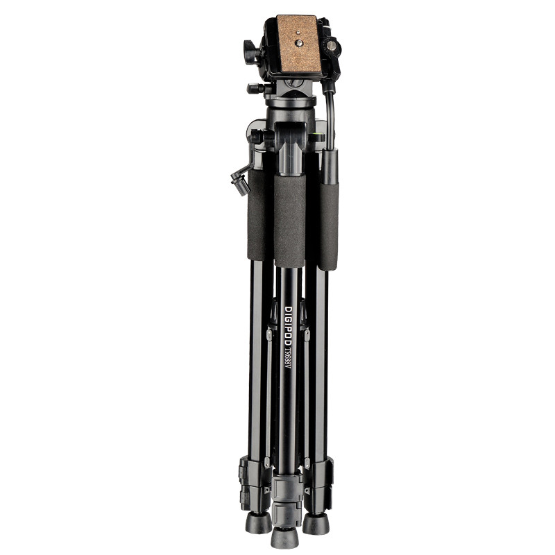 缔杰(DIGIPOD)TR688V便携云台套装三脚架 专业摄影摄像机三脚架