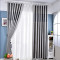 1gshop细条纹窗帘 挂钩款-每宽1米高2.7米（可改） 亮灰色