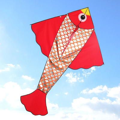 风筝 小鲤鱼风筝 儿童卡通风筝 三角好飞 颜色随机