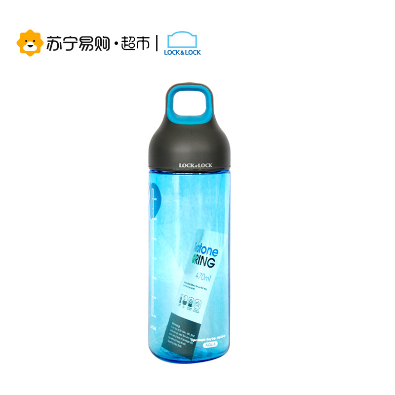 乐扣乐扣（lock&lock）塑料水杯 HLC831 470mL 蓝色