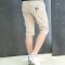男童七分裤夏装儿童短裤夏季马裤白色中裤男孩休闲五分裤子薄2017新品可爱卡通简约小清新裤子夏天 170cm(170码（建议155cm）) 3013橘色